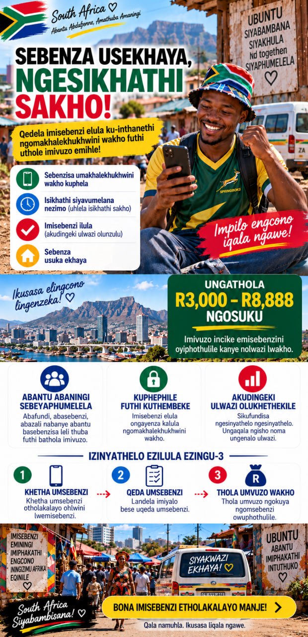 South Africa part-time tasks